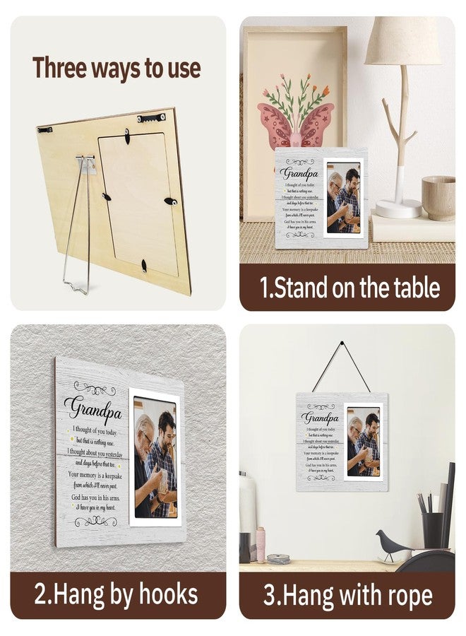 SteadStyle Grandpa Memorial Frame - Sympathy Gift for Loss of Grandfather - Bereavement Keepsake for Loved One - Remembrance Photo Frame, Fits 4x6 Inch Picture - Image 3